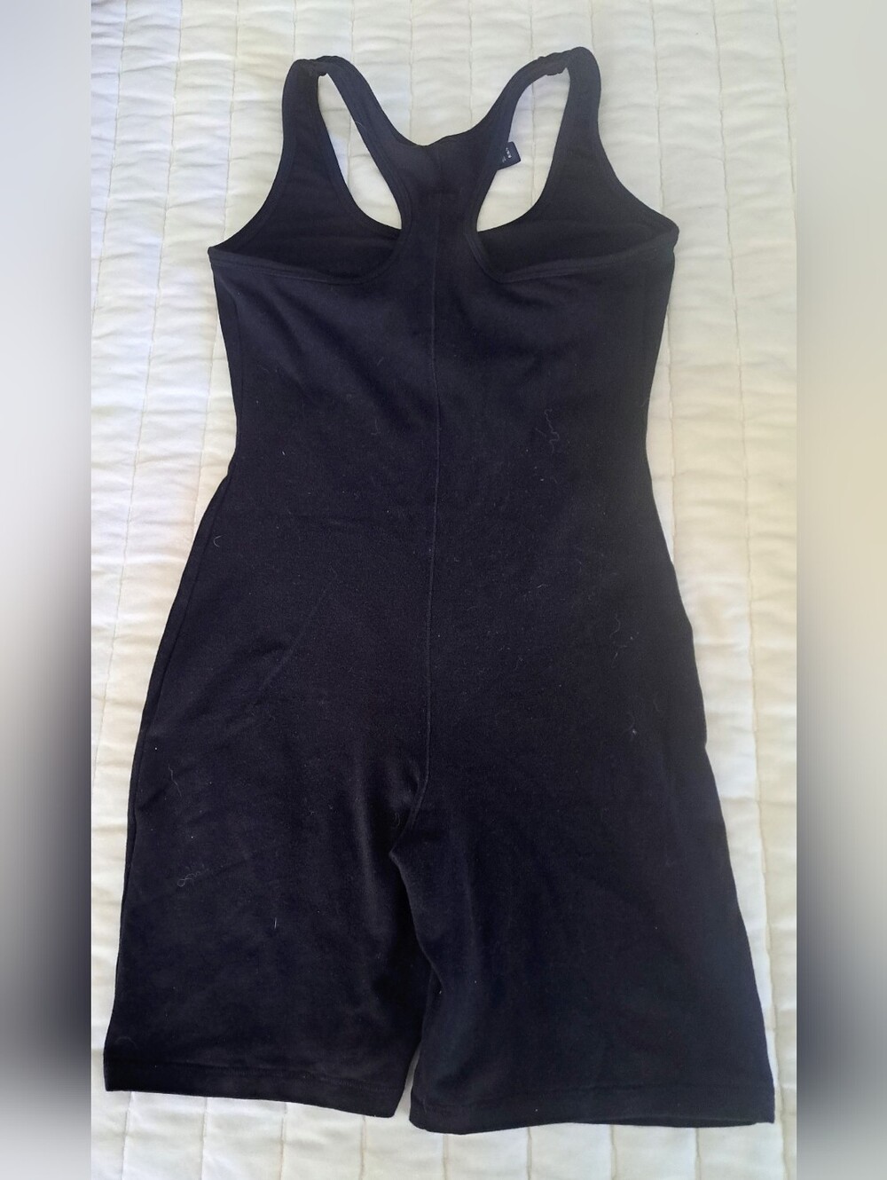 SKIMS Black Racerback Tank Bodysuit